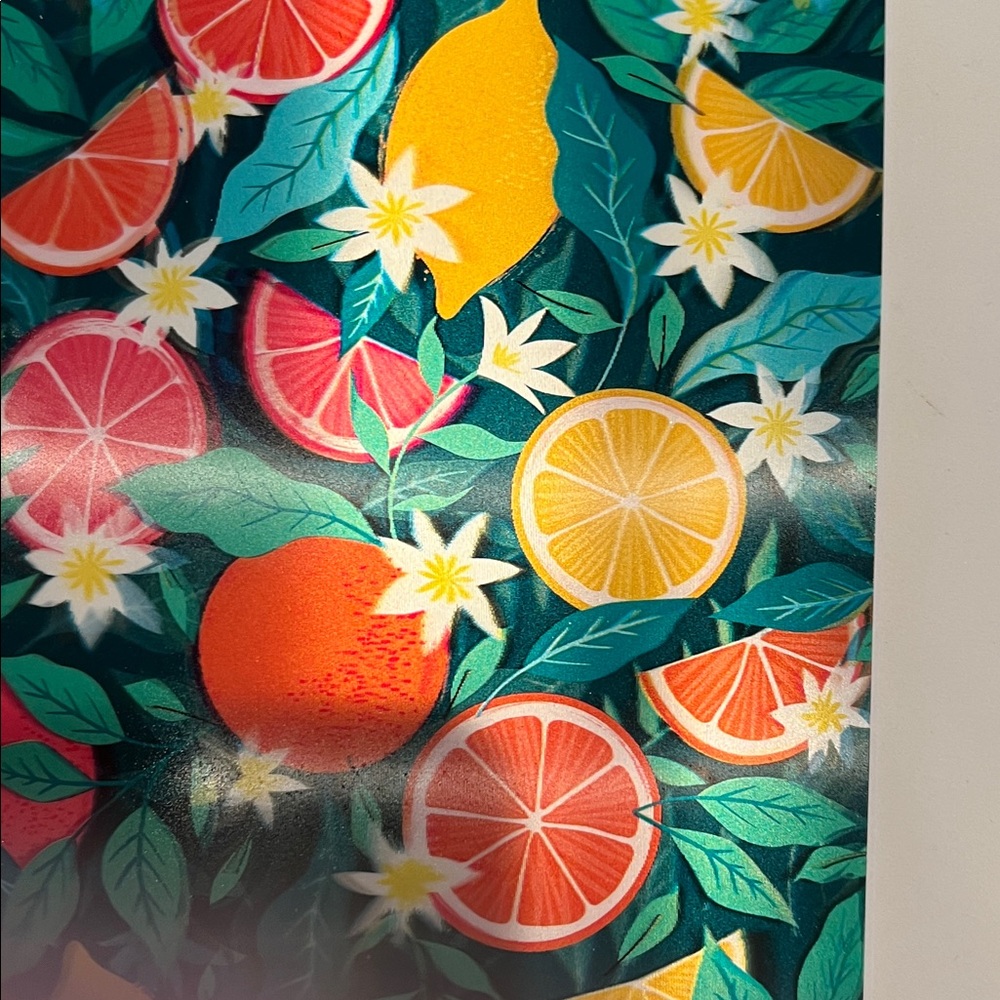 Colorful Citrus Pattern Notebook NWT - Picture 5 of 16